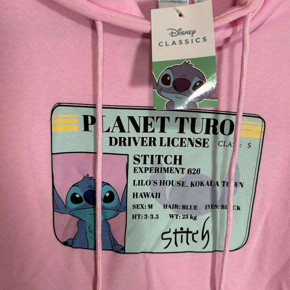 Disney LIilo & Stitch  Pink Hoodie Large - Picture 4 of 10